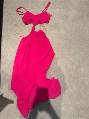 MAXI DRESS cutout Pink